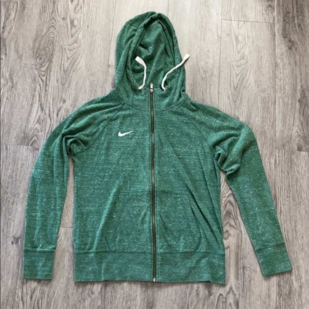 Nike green zip up